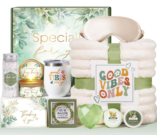 Self Care Gift Box with Blanket for Any Special Occasion