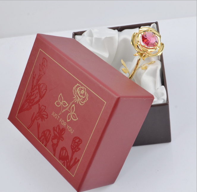 Electroplating 24K Gold Valentine's Day Christmas Gift Gold Foil Rose