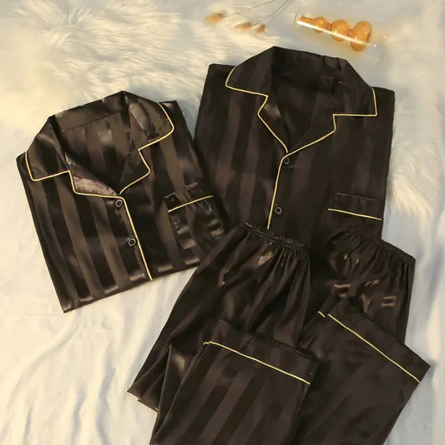 Couples Luxe Silk Pajamas