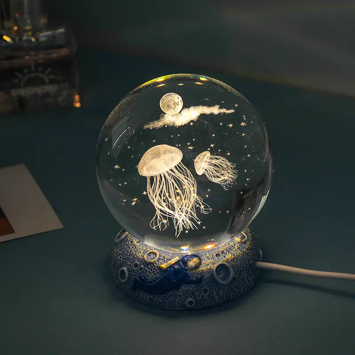 Ocean Series Crystal Ball Night Lights - Creative Gifts