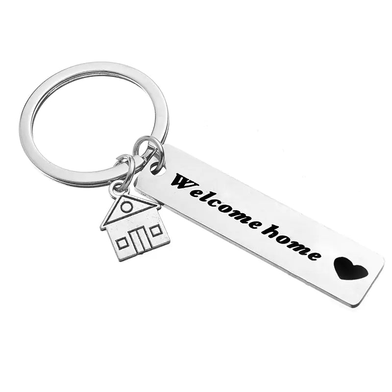 Stainless Steel Car Keychain for Couples - Humorous Gift