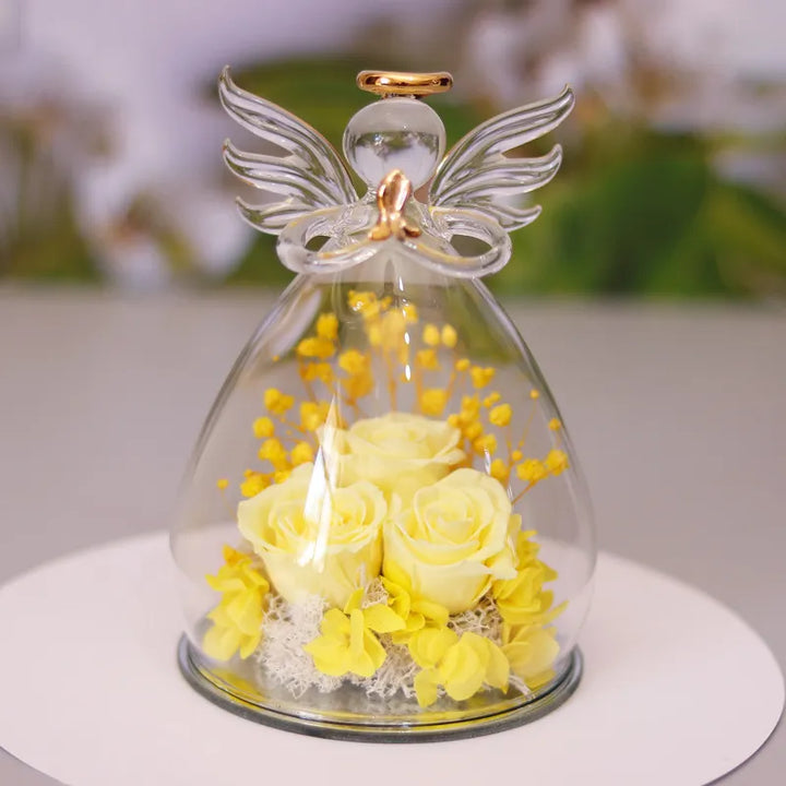 Eternal Rose Gift Box – Angel Glass Cover Decor