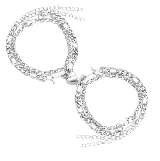 Magnetic Love Link Couple Bracelets