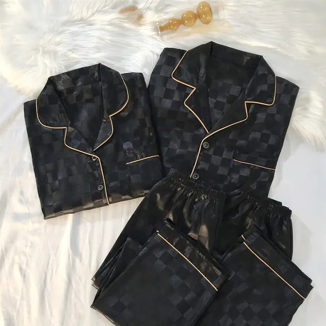 Couples Luxe Silk Pajamas