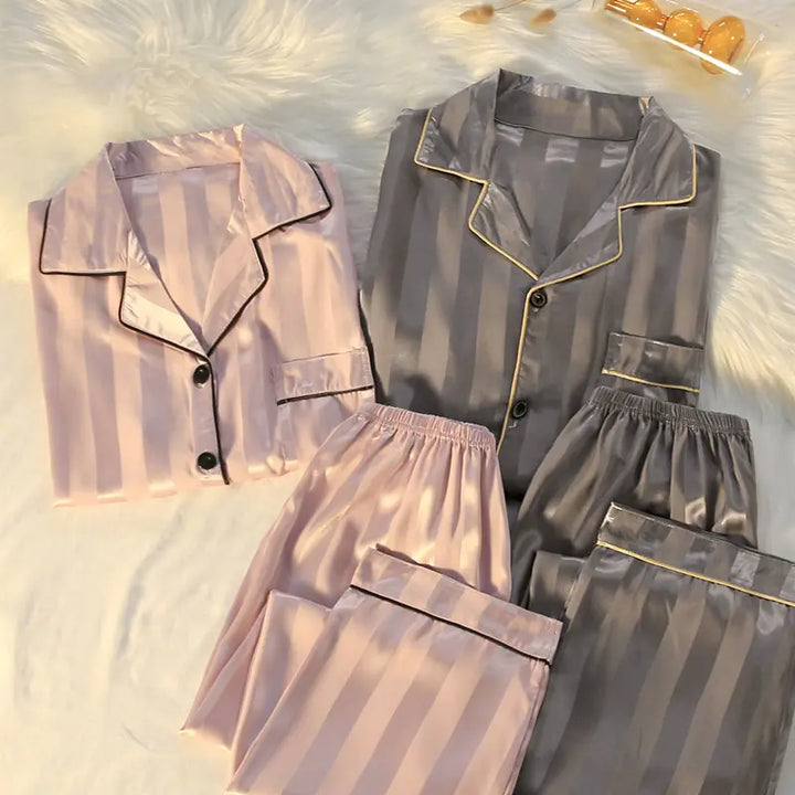 Couples Luxe Silk Pajamas