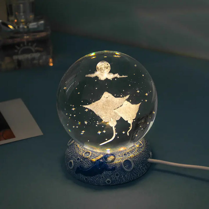 Ocean Series Crystal Ball Night Lights - Creative Gifts