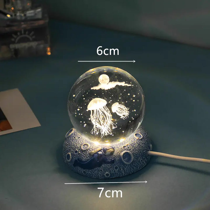 Ocean Series Crystal Ball Night Lights - Creative Gifts