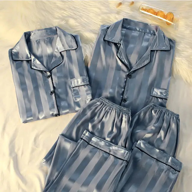 Couples Luxe Silk Pajamas