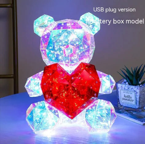 Crystal Heart Bear